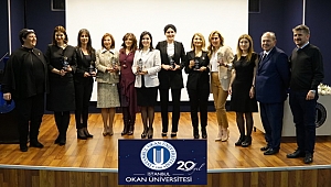 İstanbul Okan Üniversitesi'nde Dış ticaretin başarılı kadın yıldızlarına ödül
